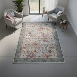 Conceptum Alfombra de Algodón 80 x 150 cm Multicolor
